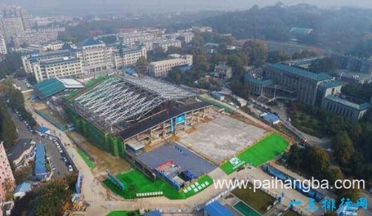 国内高校中规模最大的体育馆 武汉大学新体育馆正式封顶