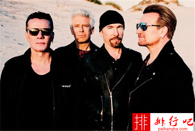全球十大收入最高的音乐家 U2乐队以1.18亿美元的高额收入位居磅首